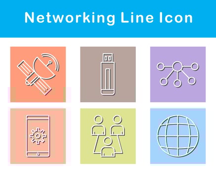 Networking Vector Icon Set