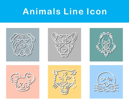 Animals Vector Icon Set