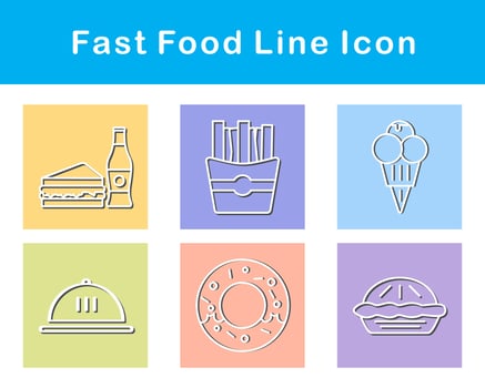 Fast Food Vector Icon Set