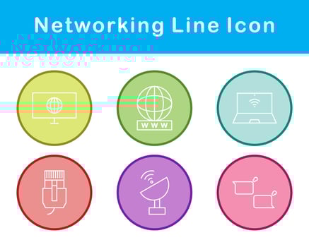 Networking Vector Icon Set