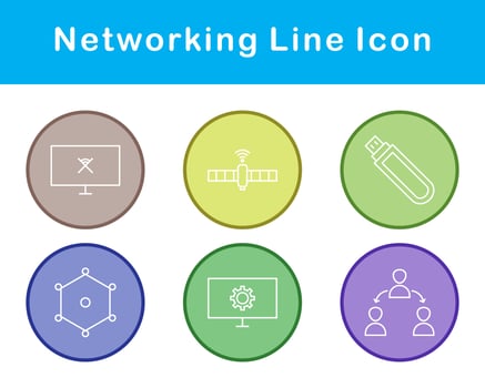 Networking Vector Icon Set