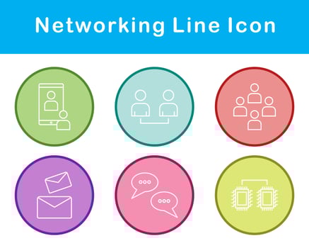 Networking Vector Icon Set