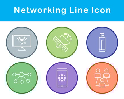 Networking Vector Icon Set