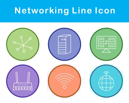 Networking Vector Icon Set