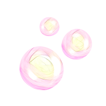 Cute bubbles environment stationary sticker oil painting png