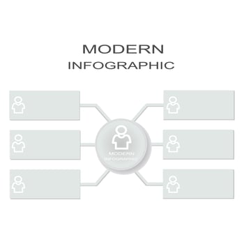 infographic templet with icon suitable for business report vector