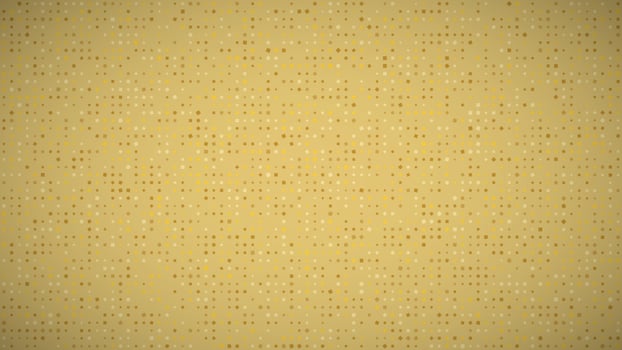 Abstract geometric background of squares. Yellow pixel background with empty space. Vector illustration.