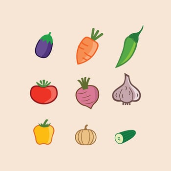 Vegetable icon, vegetable vector icon, fruit icon, fruit vector icon