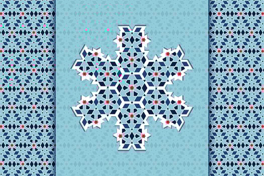 Vector arabic style seamless patterns