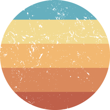 Retro Sunset vintage Colorful png