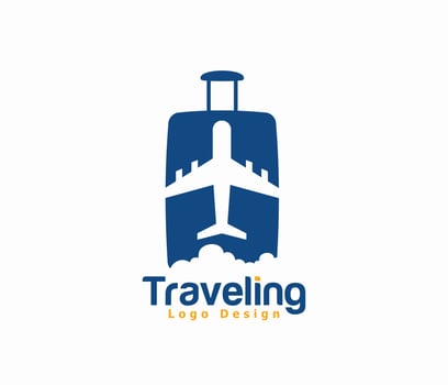 Travel logo or traveling logo vector