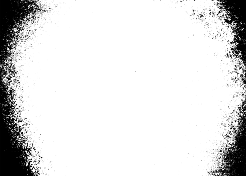Grunge border texture background. Abstract frame overlay. PNG graphic illustration with transparent background.