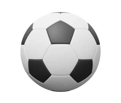 soccer football ball 3d png