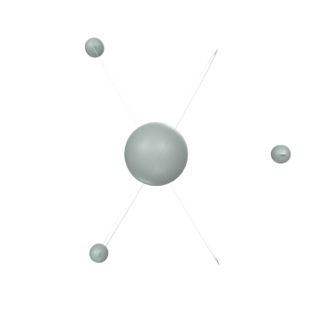 Atom isolated on transparent png
