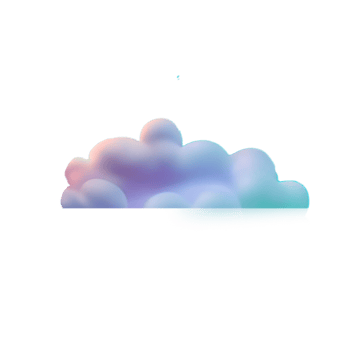 Cloud 3d render png