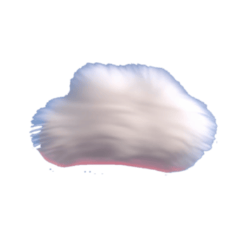 cloud 3d Render on transparent background png