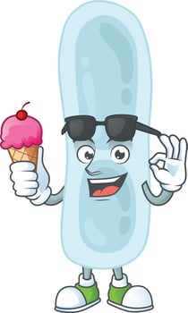 Cartoon character of klebsiella pneumoniae vector