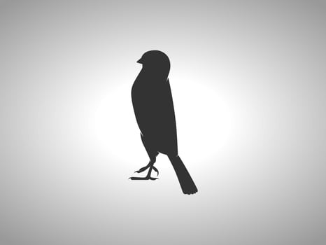 sparrow vector silhouette
