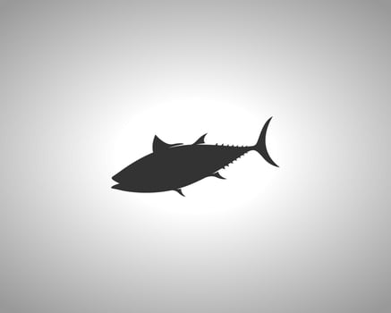 Tuna vector silhouette