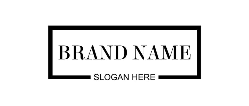 Brand name logos, for company logos, shops and so on vector