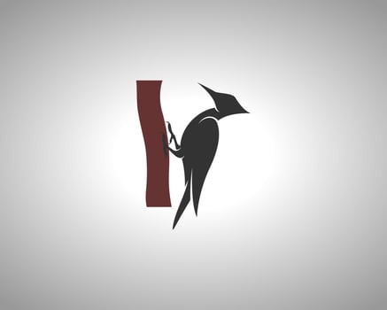 woodpecker vector silhouette