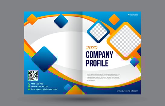 Generic Company Profile Template vector