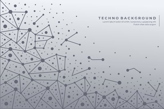 Abstract technology background. Silver atom background. Modern simple design vector