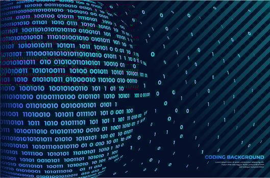 Blue abstract coding background. Modern abstract background. Technology design vector