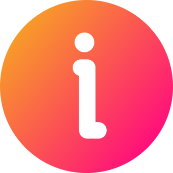Info icon in gradient colors. Information sign illustration. png