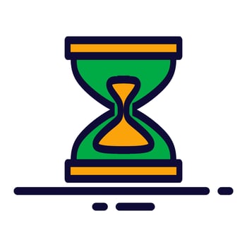 simple clock icon vector illustration modern trendy design, suitable for advertisement, website, social media post and other graphic needs.