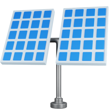 3D Icon Illustration Two Solar Panels png
