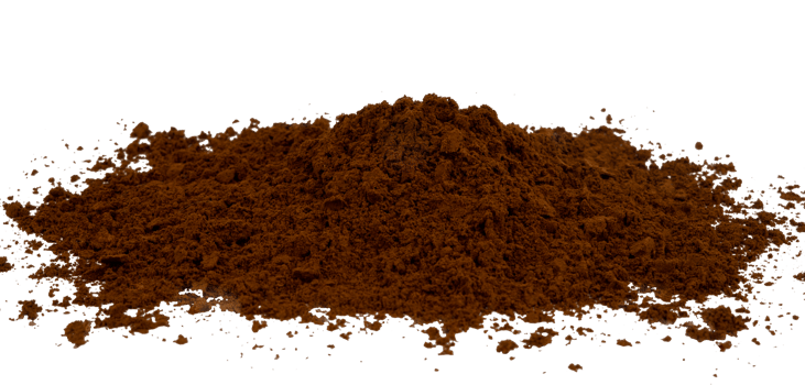 heap of instant coffee powder isolated png