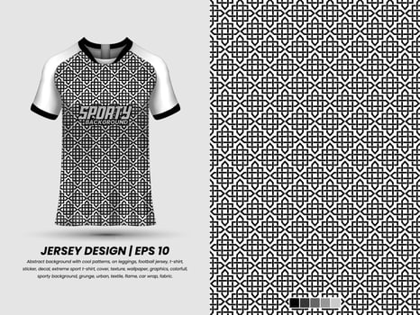 Soccer jersey design for sublimation, sport t shirt design, template jersey Pro Vector