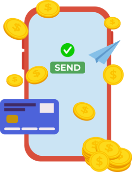 mobile payment icon. online payment icon using smartphone png