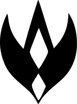 black and white of icon shape vector