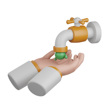 3d rendering wudhu isolated useful for muslim, religion, ramadan kareem eid al fitr design element png