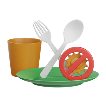 3d rendering fasting isolated useful for muslim, religion, ramadan kareem eid al fitr design png