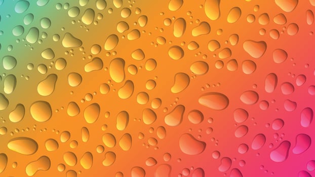 Abstract Realistic Gradient Background with Clear Serum, Gel Drops, Collagen, Water Drops, Spill Puddles, Aqua Liquid Splashes v1.0 vector