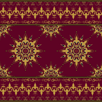 Folk ethnic seamless pattern in vector illustration design for mat, fabric, wrapping paper, carpet, scarf, tile and more