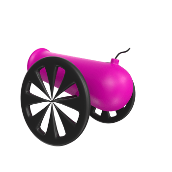 Cannon isolated on transparent png