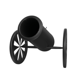 Cannon isolated on transparent png