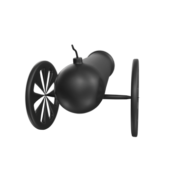 Cannon isolated on transparent png