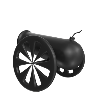 Cannon isolated on transparent png