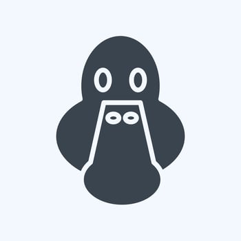 Icon Duck. related to Animal Head symbol. simple design editable. simple illustration vector