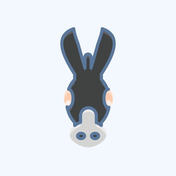 Icon Donkey. related to Animal Head symbol. simple design editable. simple illustration vector