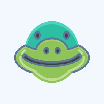 Icon Turtle. related to Animal Head symbol. simple design editable. simple illustration vector