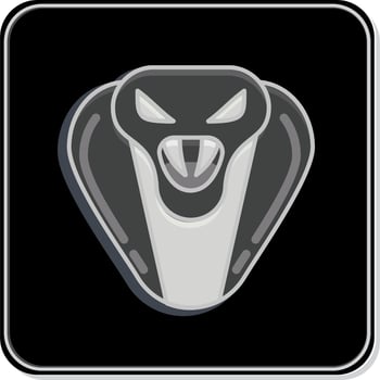Icon Cobra. related to Animal Head symbol. simple design editable. simple illustration vector