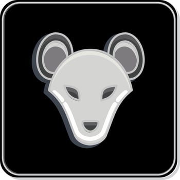 Icon Hyena. related to Animal Head symbol. simple design editable. simple illustration vector