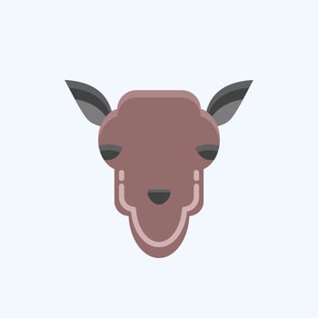 Icon Camel. related to Animal Head symbol. simple design editable. simple illustration vector