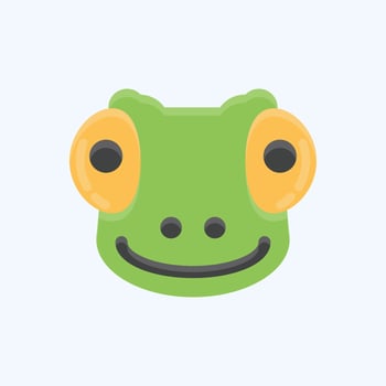Icon Chameleon. related to Animal Head symbol. simple design editable. simple illustration vector